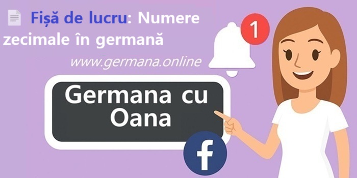 📄 Fișă de lucru: Numere zecimale în germană (A2.2/B1.1)