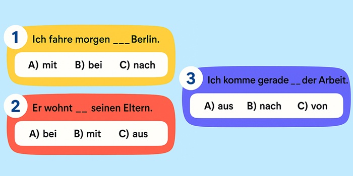 📘 Quiz – Prepoziții cu Dativ